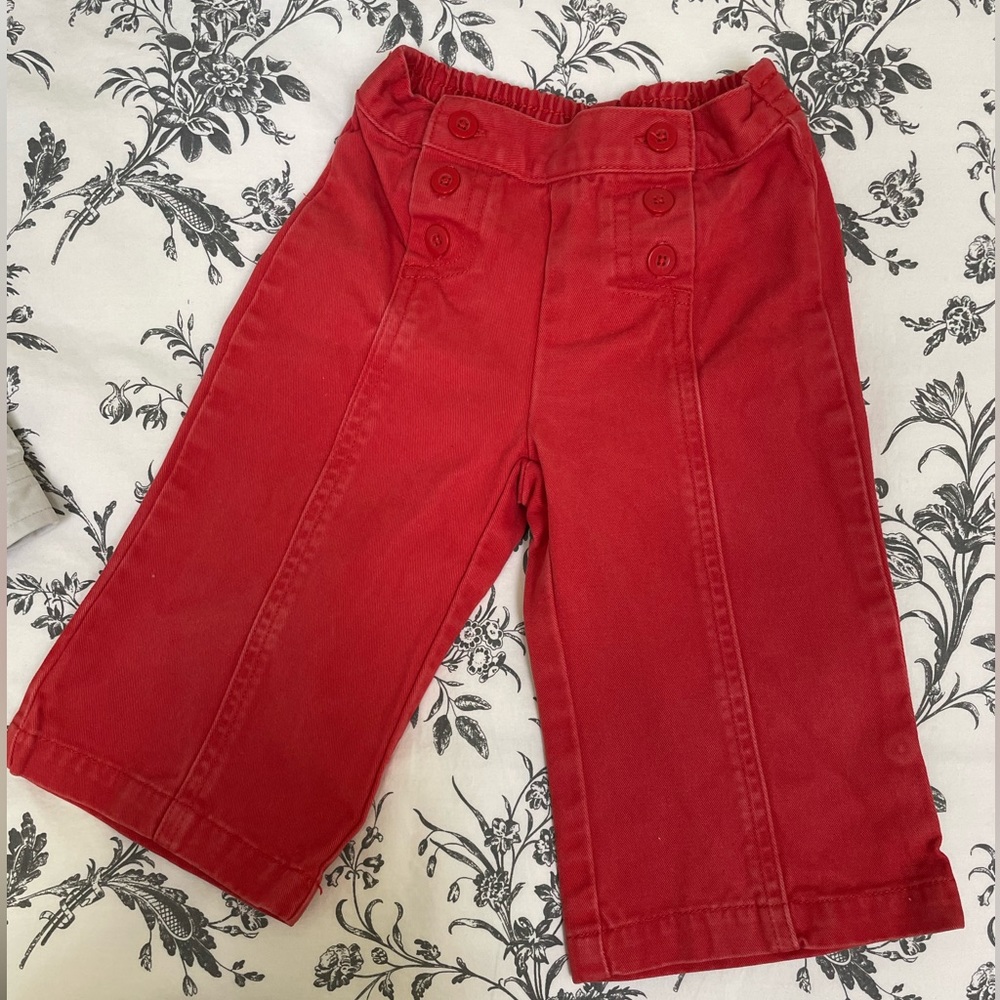 Janie and Jack Girls’ Red Pants, 6-12 months